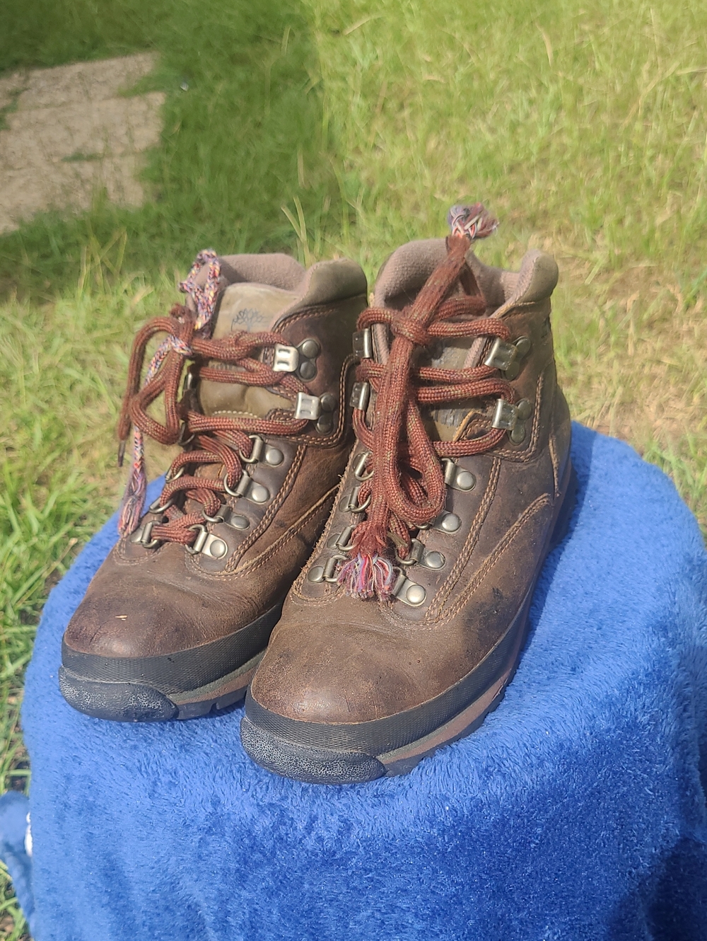 Timberland Brown Leather Boots Womens Size 7.5